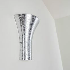 Hofstein Nerola Wandleuchte Silber, 1-flammig 24 Hofstein Nerola Wandleuchte Silber, 1-flammig -Wandleuchten Verkaufsgeschäft nerola wandleuchte h169644 do4 8