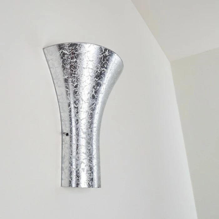 Hofstein Nerola Wandleuchte Silber, 1-flammig 9 Hofstein Nerola Wandleuchte Silber, 1-flammig – Bild 9