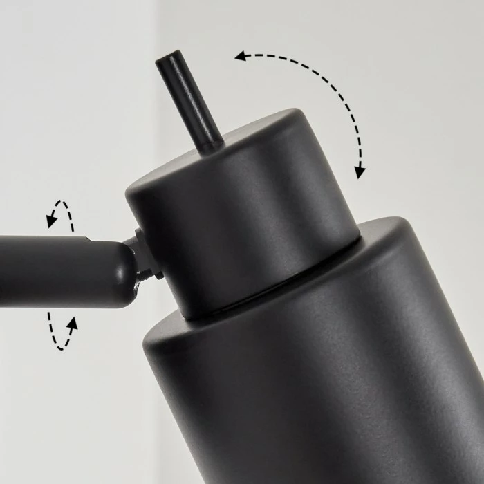 Hofstein Nestavel Wandleuchte LED Schwarz, 1-flammig 3 Hofstein Nestavel Wandleuchte LED Schwarz, 1-flammig – Bild 3