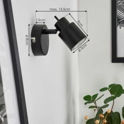 Hofstein Nestavel Wandleuchte LED Schwarz, 1-flammig 14 Hofstein Nestavel Wandleuchte LED Schwarz, 1-flammig -Wandleuchten Verkaufsgeschäft nestavel wandleuchte h3615638 3