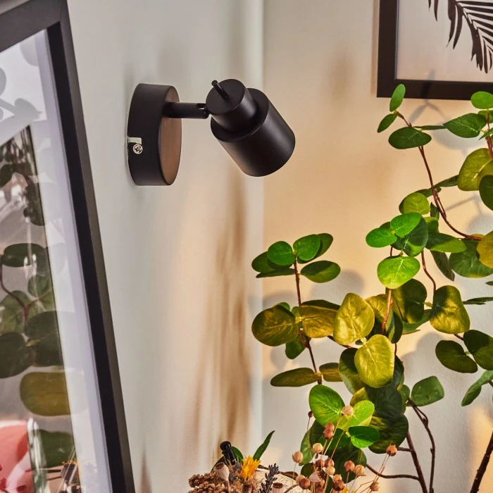 Hofstein Nestavel Wandleuchte LED Schwarz, 1-flammig 7 Hofstein Nestavel Wandleuchte LED Schwarz, 1-flammig – Bild 7