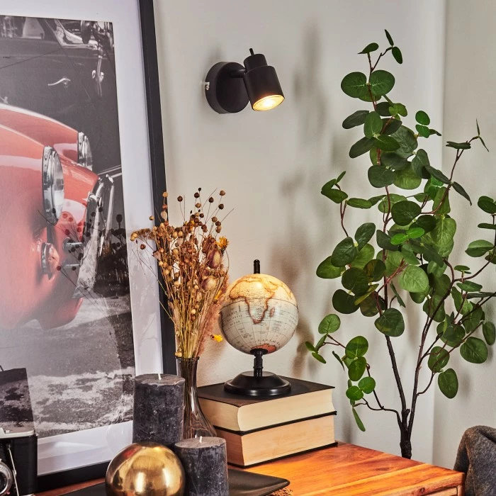 Hofstein Nestavel Wandleuchte LED Schwarz, 1-flammig 9 Hofstein Nestavel Wandleuchte LED Schwarz, 1-flammig – Bild 9