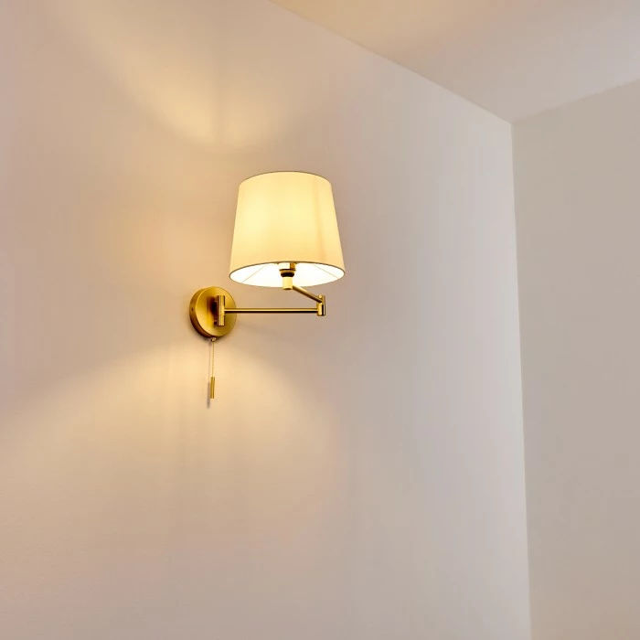 Hofstein Neuville Wandleuchte Messing, 1-flammig 3 Hofstein Neuville Wandleuchte Messing, 1-flammig – Bild 3