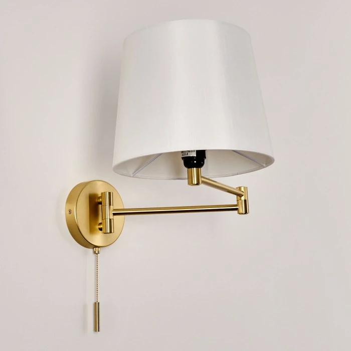 Hofstein Neuville Wandleuchte Messing, 1-flammig 8 Hofstein Neuville Wandleuchte Messing, 1-flammig – Bild 8