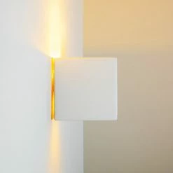 Hofstein Noto Wandleuchte Weiß, 1-flammig -Wandleuchten Verkaufsgeschäft noto wandleuchte h15 10