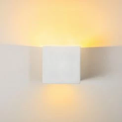 Hofstein Noto Wandleuchte Weiß, 1-flammig -Wandleuchten Verkaufsgeschäft noto wandleuchte h15 4