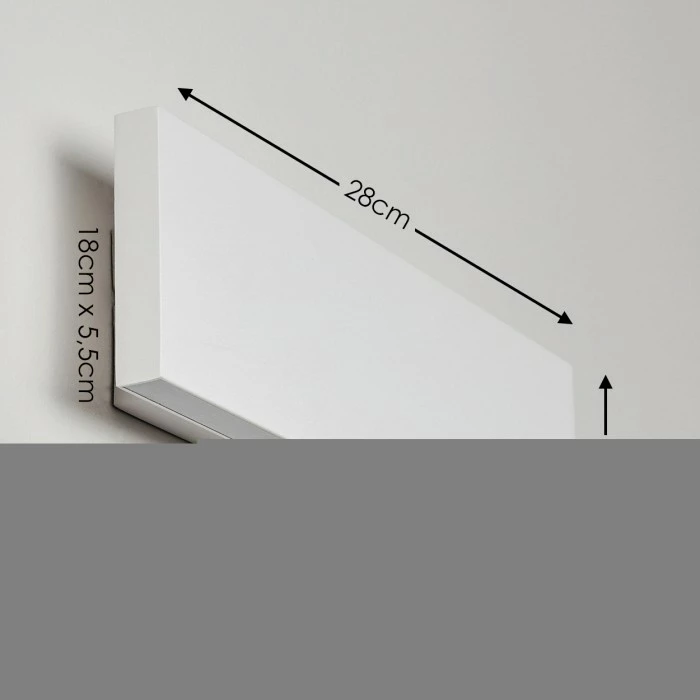 Hofstein Obion Wandleuchte LED Weiß, 2-flammig 2 Hofstein Obion Wandleuchte LED Weiß, 2-flammig – Bild 2