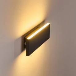 Hofstein Obion Wandleuchte LED Anthrazit, 2-flammig -Wandleuchten Verkaufsgeschäft obion wandleuchte h3307854 11
