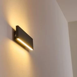 Hofstein Obion Wandleuchte LED Anthrazit, 2-flammig -Wandleuchten Verkaufsgeschäft obion wandleuchte h3307854 17