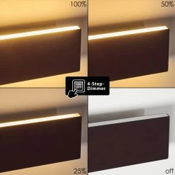 Hofstein Obion Wandleuchte LED Rostfarben, 2-flammig -Wandleuchten Verkaufsgeschäft obion wandleuchte h3307878 3