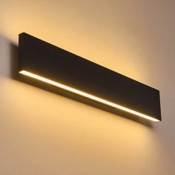 Hofstein Obion Wandleuchte LED Schwarz, 2-flammig -Wandleuchten Verkaufsgeschäft obion wandleuchte h3307915 2