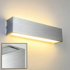 Hofstein Olbia Wandleuchte LED Aluminium, 1-flammig