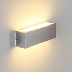 Hofstein Olbia Wandleuchte LED Aluminium, 1-flammig -Wandleuchten Verkaufsgeschäft olbia wandleuchte h377 7