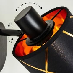 Hofstein Opatija Wandleuchte Schwarz, 1-flammig -Wandleuchten Verkaufsgeschäft opatija wandleuchte h3414613 5