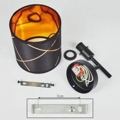 Hofstein Opatija Wandleuchte Schwarz, 1-flammig -Wandleuchten Verkaufsgeschäft opatija wandleuchte h3567456 4