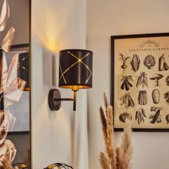 Hofstein Opatija Wandleuchte Schwarz, 1-flammig -Wandleuchten Verkaufsgeschäft opatija wandleuchte h3567456 6