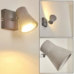 Hofstein Osco Wandleuchte LED Grau, 1-flammig