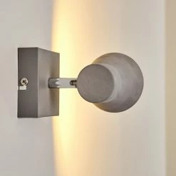 Hofstein Osco Wandleuchte LED Grau, 1-flammig -Wandleuchten Verkaufsgeschäft osco wandleuchte h3264164 do1 11