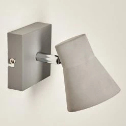 Hofstein Osco Wandleuchte LED Grau, 1-flammig -Wandleuchten Verkaufsgeschäft osco wandleuchte h3264164 do1 12