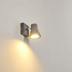 Hofstein Osco Wandleuchte LED Grau, 1-flammig -Wandleuchten Verkaufsgeschäft osco wandleuchte h3264164 do1 13