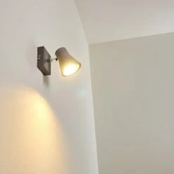 Hofstein Osco Wandleuchte LED Grau, 1-flammig -Wandleuchten Verkaufsgeschäft osco wandleuchte h3264164 do1 14