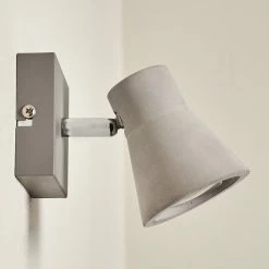 Hofstein Osco Wandleuchte LED Grau, 1-flammig -Wandleuchten Verkaufsgeschäft osco wandleuchte h3264164 do1 15