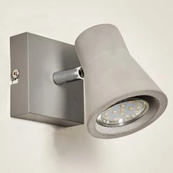 Hofstein Osco Wandleuchte LED Grau, 1-flammig -Wandleuchten Verkaufsgeschäft osco wandleuchte h3264164 do1 17