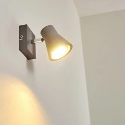 Hofstein Osco Wandleuchte LED Grau, 1-flammig -Wandleuchten Verkaufsgeschäft osco wandleuchte h3264164 do1 2