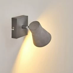 Hofstein Osco Wandleuchte LED Grau, 1-flammig -Wandleuchten Verkaufsgeschäft osco wandleuchte h3264164 do1 3