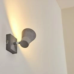 Hofstein Osco Wandleuchte LED Grau, 1-flammig -Wandleuchten Verkaufsgeschäft osco wandleuchte h3264164 do1 7