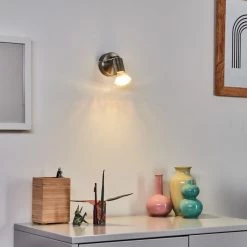 Hofstein Oula Wandleuchte LED Nickel-Matt, 1-flammig