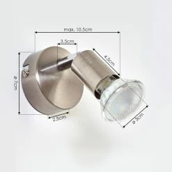 Hofstein Oula Wandleuchte LED Nickel-Matt, 1-flammig 13 Hofstein Oula Wandleuchte LED Nickel-Matt, 1-flammig -Wandleuchten Verkaufsgeschäft oula wandleuchte h3394946 3