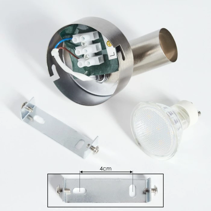 Hofstein Oula Wandleuchte LED Nickel-Matt, 1-flammig 5 Hofstein Oula Wandleuchte LED Nickel-Matt, 1-flammig – Bild 5