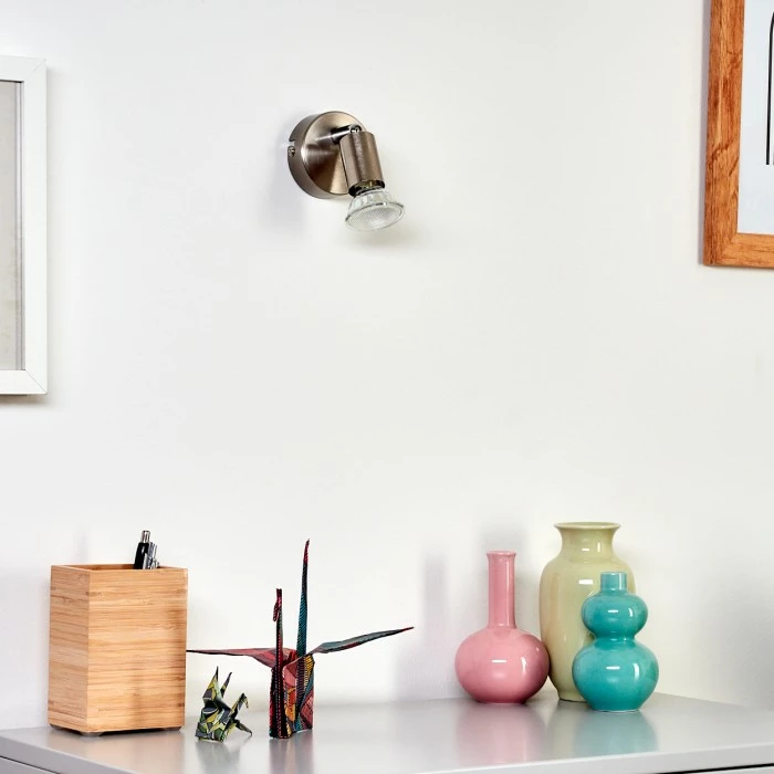 Hofstein Oula Wandleuchte LED Nickel-Matt, 1-flammig 10 Hofstein Oula Wandleuchte LED Nickel-Matt, 1-flammig – Bild 10