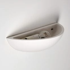 Hofstein Ovalle Wandleuchte Weiß, 1-flammig -Wandleuchten Verkaufsgeschäft ovalle wandleuchte h3266380 do4 12