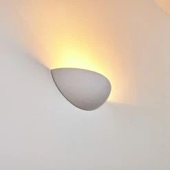 Hofstein Ovalle Wandleuchte Weiß, 1-flammig -Wandleuchten Verkaufsgeschäft ovalle wandleuchte h3266380 do4 17