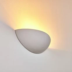 Hofstein Ovalle Wandleuchte Weiß, 1-flammig -Wandleuchten Verkaufsgeschäft ovalle wandleuchte h3266380 do4 2