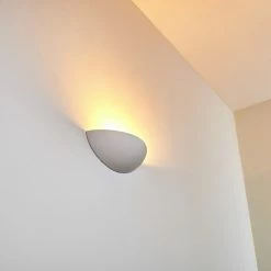 Hofstein Ovalle Wandleuchte Weiß, 1-flammig -Wandleuchten Verkaufsgeschäft ovalle wandleuchte h3266380 do4 3