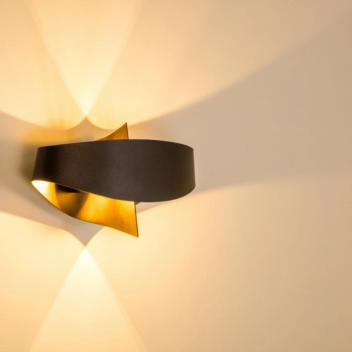 Hofstein Padua Wandleuchte LED Braun, 2-flammig 16 Hofstein Padua Wandleuchte LED Braun, 2-flammig – Bild 16