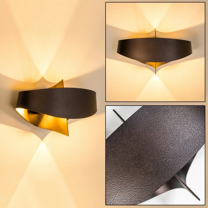 Hofstein Padua Wandleuchte LED Braun, 2-flammig 20 Hofstein Padua Wandleuchte LED Braun, 2-flammig – Bild 20