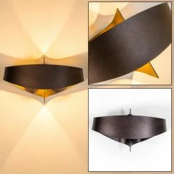 Hofstein Padua Wandleuchte LED Braun, 2-flammig 41 Hofstein Padua Wandleuchte LED Braun, 2-flammig -Wandleuchten Verkaufsgeschäft padua wandleuchte h386 led 20