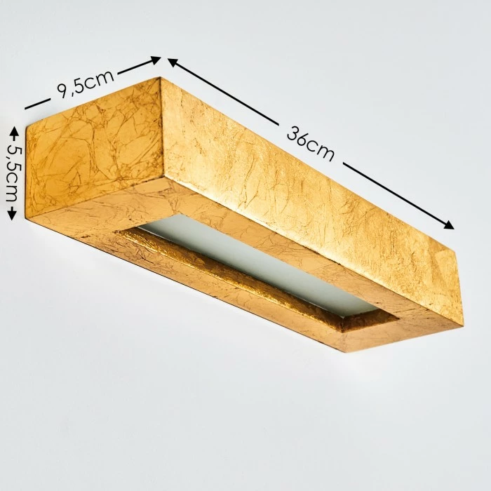 Hofstein Paglia Wandleuchte Gold, 2-flammig 2 Hofstein Paglia Wandleuchte Gold, 2-flammig – Bild 2