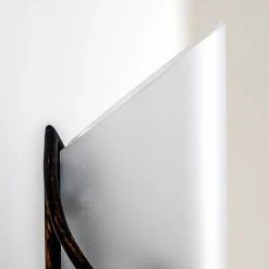 Hofstein Palma Wandleuchte Schwarz, Edelstahl, Weiß, 1-flammig -Wandleuchten Verkaufsgeschäft palma wandleuchte h167800 7