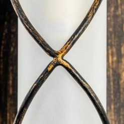 Hofstein Palma Wandleuchte Schwarz, Edelstahl, Weiß, 1-flammig -Wandleuchten Verkaufsgeschäft palma wandleuchte h167800 9