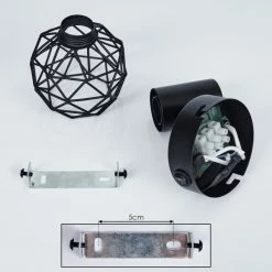 Hofstein Palmira Wandleuchte Schwarz, 1-flammig 14 Hofstein Palmira Wandleuchte Schwarz, 1-flammig -Wandleuchten Verkaufsgeschäft palmira wandleuchte h3384305 4