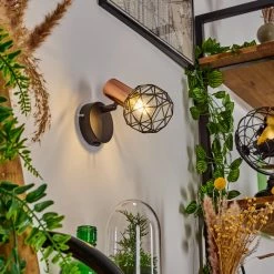 Hofstein Palmira Wandleuchte Schwarz, Kupferfarben, 1-flammig 18 Hofstein Palmira Wandleuchte Schwarz, Kupferfarben, 1-flammig -Wandleuchten Verkaufsgeschäft palmira wandleuchte h3384367 8