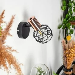 Hofstein Palmira Wandleuchte Schwarz, Kupferfarben, 1-flammig 19 Hofstein Palmira Wandleuchte Schwarz, Kupferfarben, 1-flammig -Wandleuchten Verkaufsgeschäft palmira wandleuchte h3384367 9