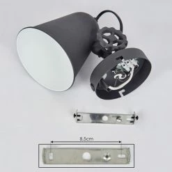 Hofstein Pany Wandleuchte Chrom, Schwarz, 1-flammig 14 Hofstein Pany Wandleuchte Chrom, Schwarz, 1-flammig -Wandleuchten Verkaufsgeschäft pany wandleuchte h3577219 4