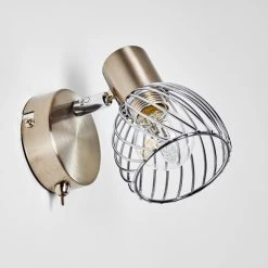 Hofstein Parado Wandleuchte Nickel-Matt, 1-flammig -Wandleuchten Verkaufsgeschäft parado wandleuchte h3095171 do1 11