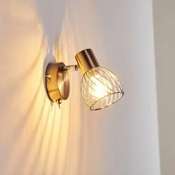 Hofstein Parado Wandleuchte Nickel-Matt, 1-flammig -Wandleuchten Verkaufsgeschäft parado wandleuchte h3095171 do1 13